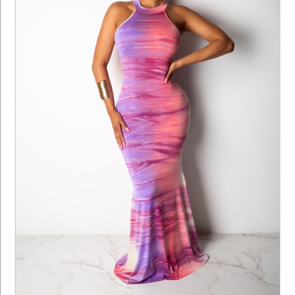 Watercolor Maxi Dress